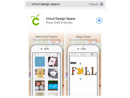 Cricut App on iPhone