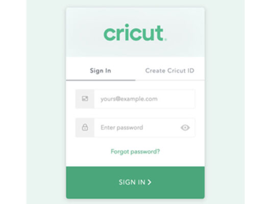 Sign In or Create a Cricut Account
